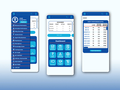 Backend System for an insurance company backend figma screens ui ux