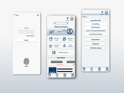 Commerce related app screens app commerce figma govt ui ux