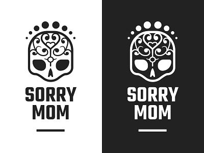 Sorry mom - Tattoo Saloon brand branding graphic design logo vector