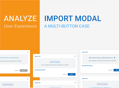 UX ANALYSIS: Import Modal analyzeux casestudy import modal multi button popup ui userexperience ux uxanalysis uxdesign uxeducation uxui