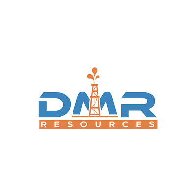 DMR Resources Oil and Gas brand identity company gas illustration logo design logotype minimalist modern oil oil pump