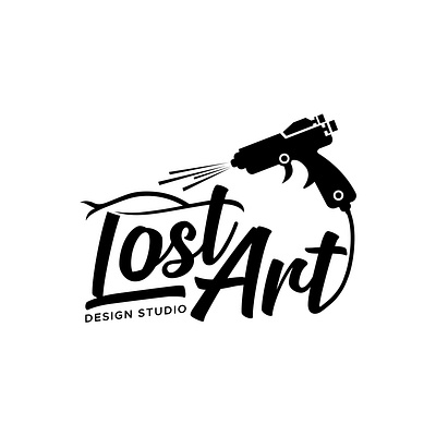 Lost Art Spray Cars Paint art brand identity cars company design logo design logotype minimalist modern spray