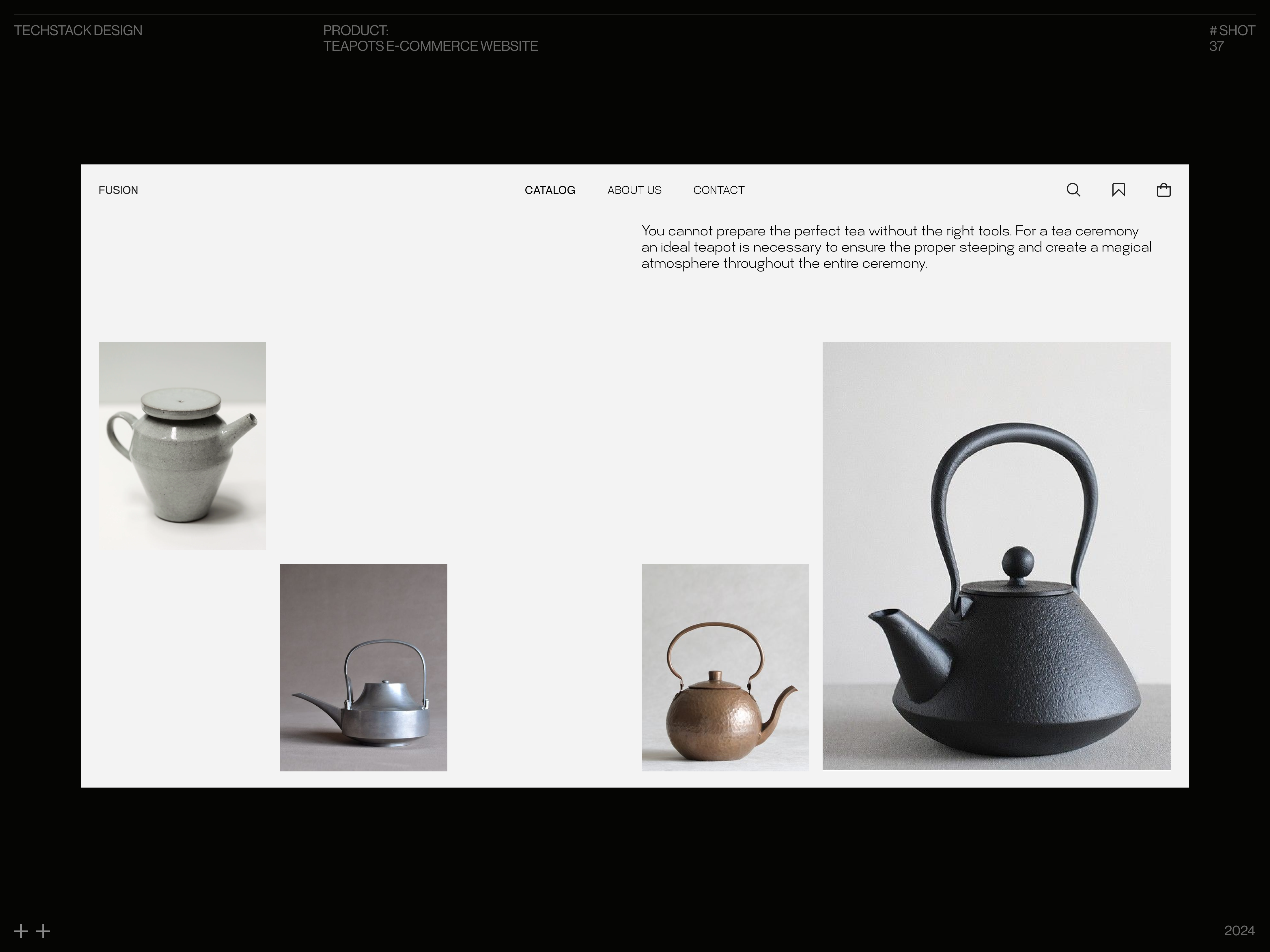 Teapots site by Mariia Petrovych for Techstack Design on Dribbble