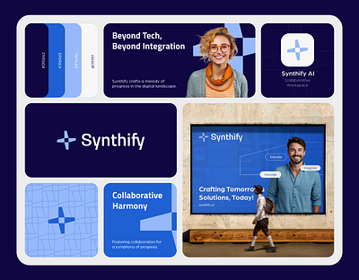 Synthify.AI Brand Identity ai brand identity branding collaborative graphic design logo logo design tech