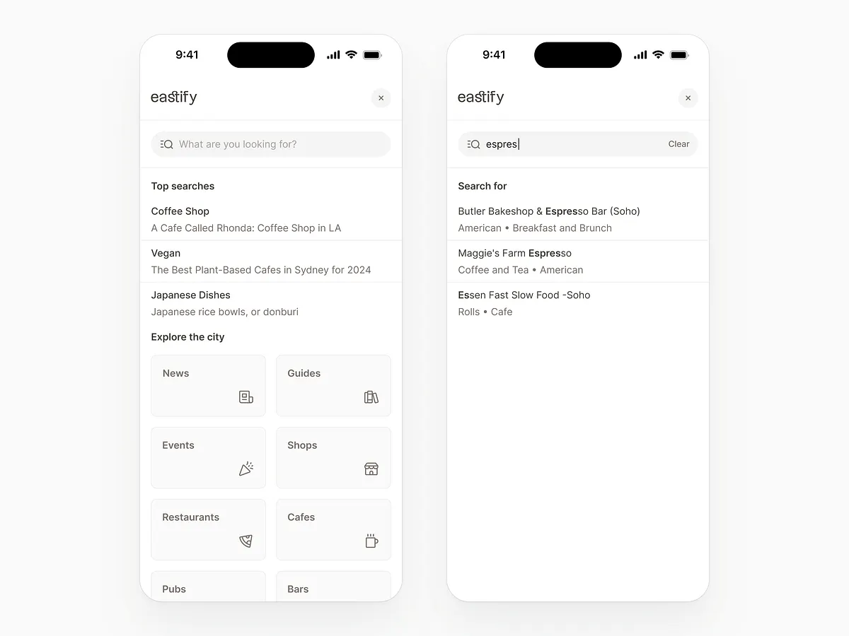 Search screen designs themes templates and downloadable graphic