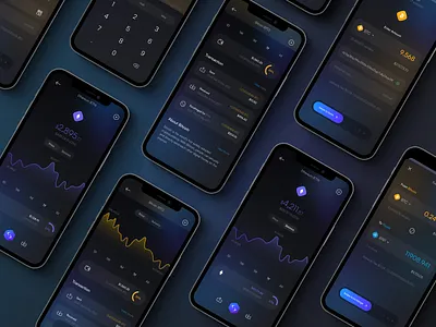 Exodus Crypto Wallet App — Redesign Concept app design concept crypto app crypto design exchange screen exodus icondesign icons mobile mobile app redesign transaction screen vector wallet screen