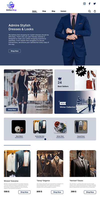 E-Commerce Website Design logo logodesign ui ux websitedesign