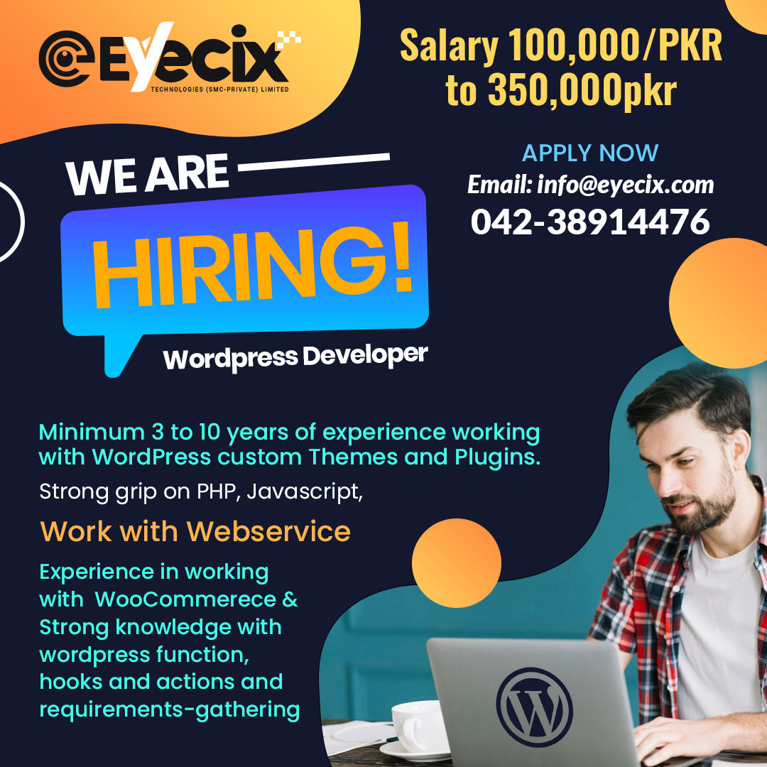 Wordpress developer Hiring by Eyecix on Dribbble