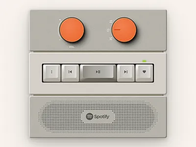 ⌨️ Audio Keyboard Controller audio player button caps concept design figma keyboard knob music speaker spotify ui ux vector