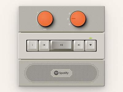 ⌨️ Audio Keyboard Controller audio player button caps concept design figma keyboard knob music speaker spotify ui ux vector