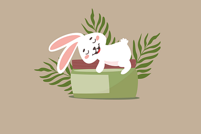 Cruelty free rabbit animation branding cruelty eco govegan illustration lifestyle vegan