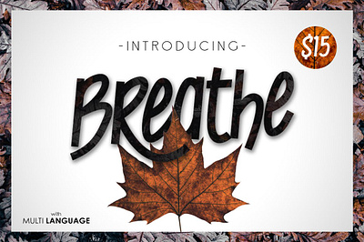 Breathe Typeface breathe display fonts poster poster autumn season typeface v wcky wckystd