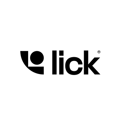 Lick Identity black branding design graphic design innovation logo purple startup tech white