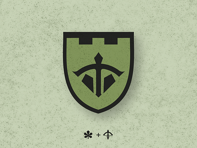 Logo of the 243rd battalion of the Armed Forces of Ukraine army branding castle chestnut chevron concept design kyiv logo logotype russiaisaterroriststate ukraine war webdesign