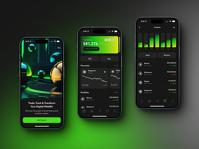 Crypto Wallet - Mobile App app application bitcoin blockchain crypto crypto app crypto trading crypto ui crypto wallet cryptocurrency cryptoexhange ethereum exhange finance mobile mobile app mobile design trading