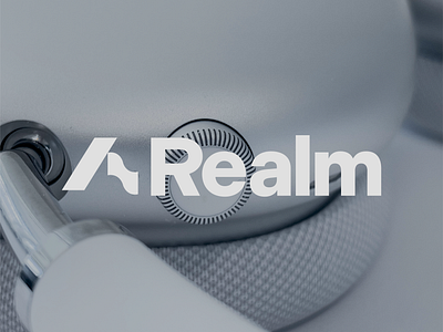 Realm Headphone brand brand design brand development brand identity brand strategy branding design graphic design logo logo design mark tech ui vector visual visual design