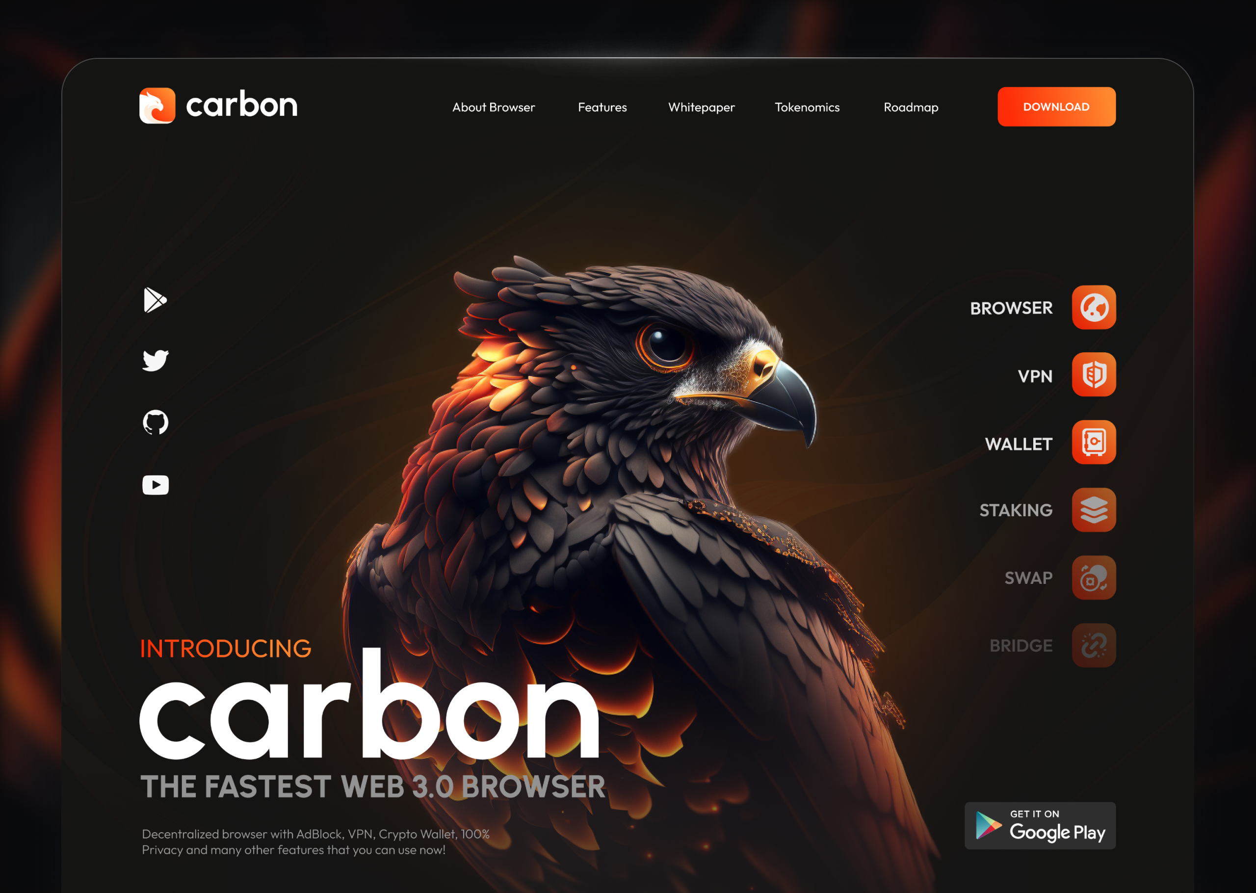Web 3 Carbon Browser (7+ Million Downloads) by Iblowyourdesign on Dribbble
