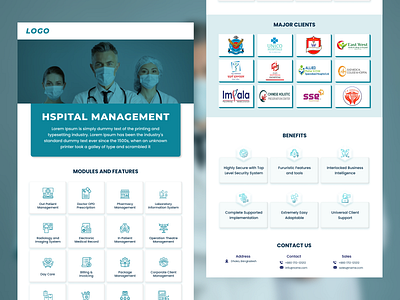 Hospital Management System Email Template adobe illustrator adobe photoshop branding design digma email banner email template figma graphic design illustration mockup template ui ui ux design vector