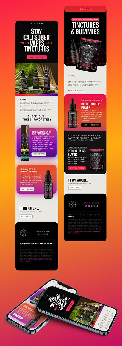 Email Design for CBD Brand email campaign email design email marketing newsletter newsletter design