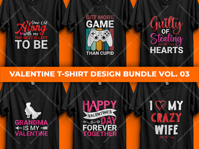 Valentine T-Shirt Design Bundle Vol. 03 merch by amazon t shirt design valentine valentine day valentine t shirt bundle valentines valentines day valentines t shirt design