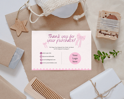 Thank You Card For Small Business branding business card design graphic design small business