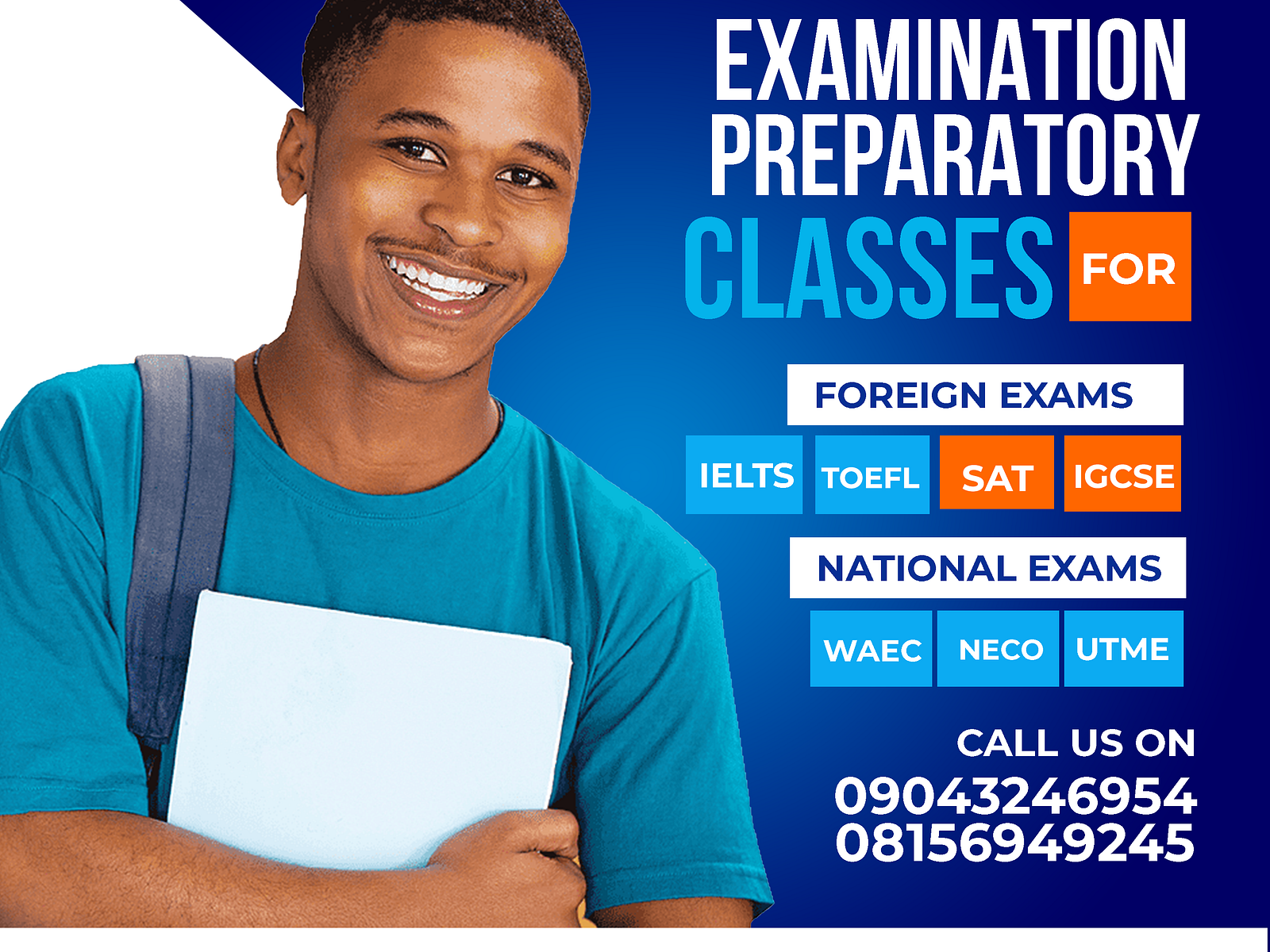 Examination preparatory class flyer by Samuel Bassey on Dribbble