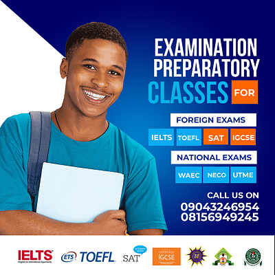 Examination preparatory class flyer