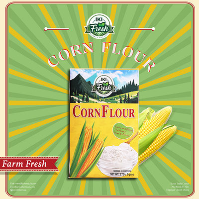 IKI Fresh Corn Flour graphic design