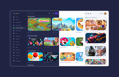 Game platform concept animation app branding design flat graphic design illustration logo minimal ui ux