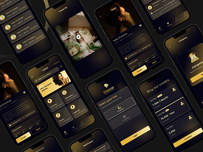 Caster Mobile App - The Casting of New Stars animation app branding cast caster design figma graphic design logo mobile app mobile app design mobile design mobile ui motion graphics product design ui ui ux userexperience userinterface ux