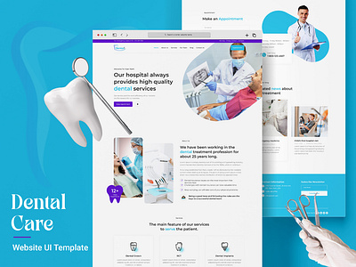 Dental Care Website UI Design