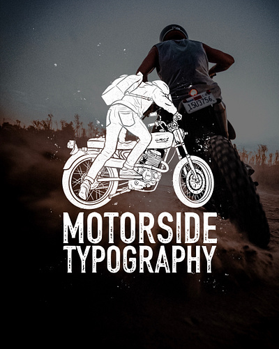 Motorside Font branding font graphic design handmade illustration lettering motorcycle typography vector