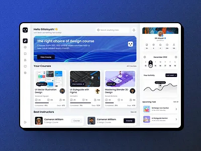 Course Dashboard course course dashboard course ui course ui web courses study dashboard ui uiux web design