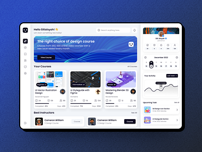 Course Dashboard course course dashboard course ui course ui web courses study dashboard ui uiux web design