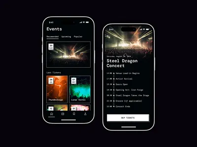 #079 DailyUI • Itinerary 079 concert events itinerary plan rock rockstar ui079 uidaily