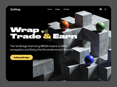 Wrap Landing Page landing web design