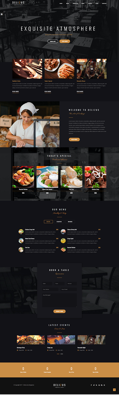 Food Website UI graphic design logo motion graphics ui