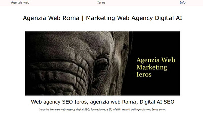 Web agency Roma Ieros agency marketing agenzia web agenzia web marketing consulente web consulenza seo web agency web agency roma web agency rome