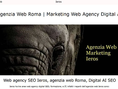 Web agency Roma Ieros agency marketing agenzia web agenzia web marketing consulente web consulenza seo web agency web agency roma web agency rome