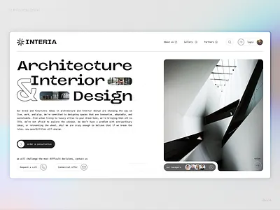 Architecture & Interior design Agency Website | SuppaRom DSGN architecture interior supparom ui ux website