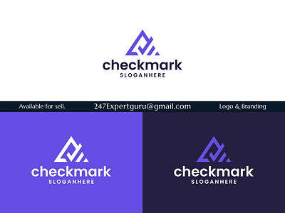 Initial letter a logo design template check mark logo graphic animation branding graphic design logo motion graphics vector logo design