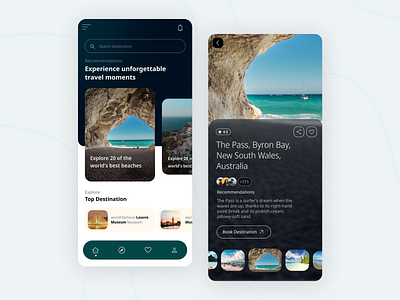 Travel App ✈️ Concept Designs concept design designs layout mobile app mockup trave app concept travel ui user experience user interface ux