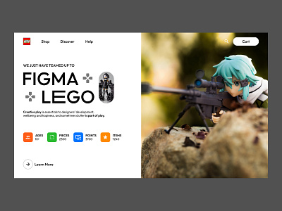 Figma Lego Landing Page landing web design