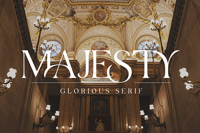 MAJESTY - GLORIOUS SERIF bold classy elegant feminine glorious invitation logo luxury majesty sans serif serif wedding