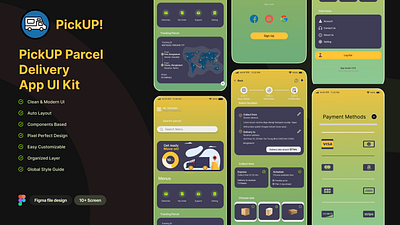 Parcel delivery app delivery app parcel app ui uiux