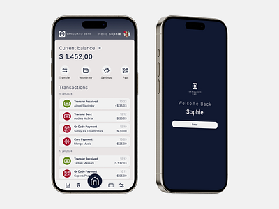 Vanguard Bank - Mobile Digital Banking bank cash app digital payment graphic design mobile banking mobile design payment payment app product design ui uiux ux web design