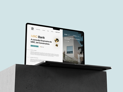 MRC Bank Landing Page bank branding construction finance financial graphic design home home page landing page real estate ui