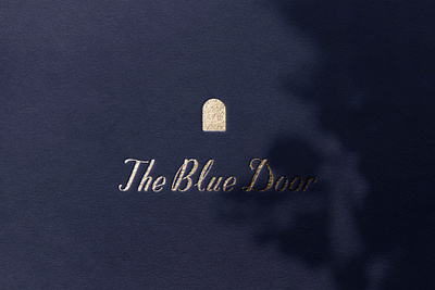 The Blue Door Logo branding design logo the blue door west palm beach