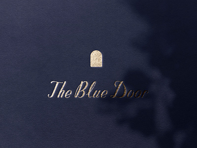 The Blue Door Logo branding design logo the blue door west palm beach