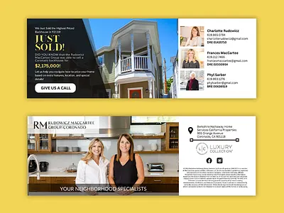 Just Sold Postcard Design for Realtor design eddm eddm postcard flyer graphic design illustration postcard poster poster design real estate